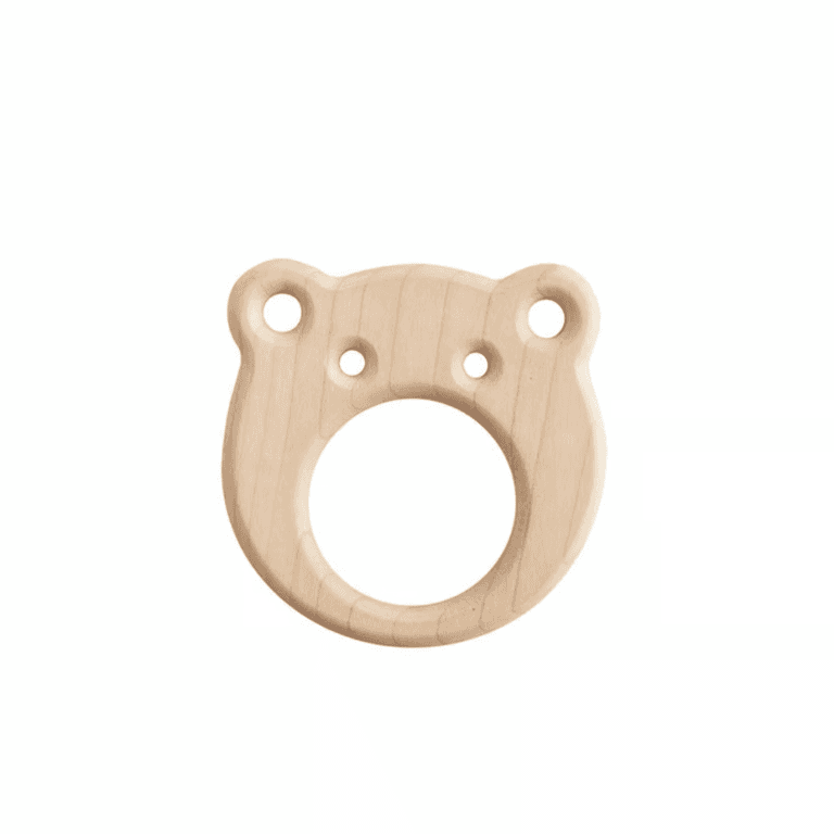 Ooh Noo Dentaruolo in Legno Rana Vivace