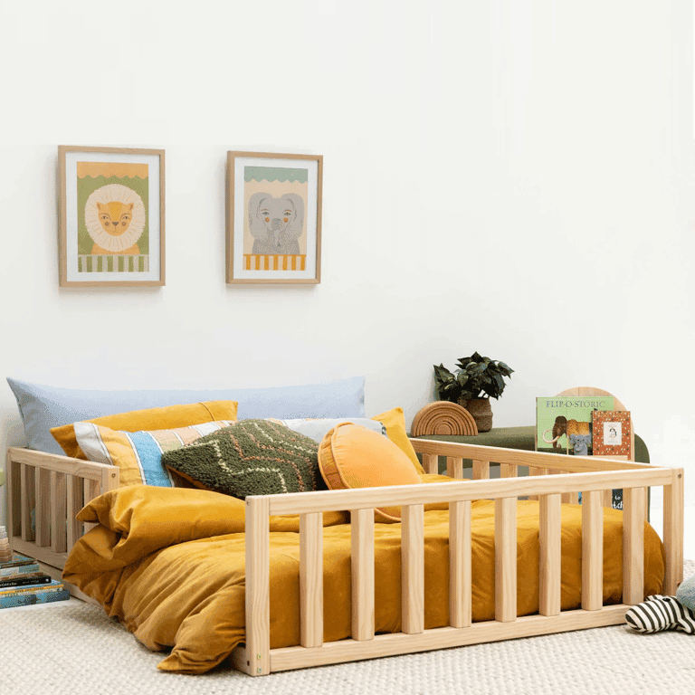 Little Woodhouse Floor Bed Queen Square Rails Without Legs