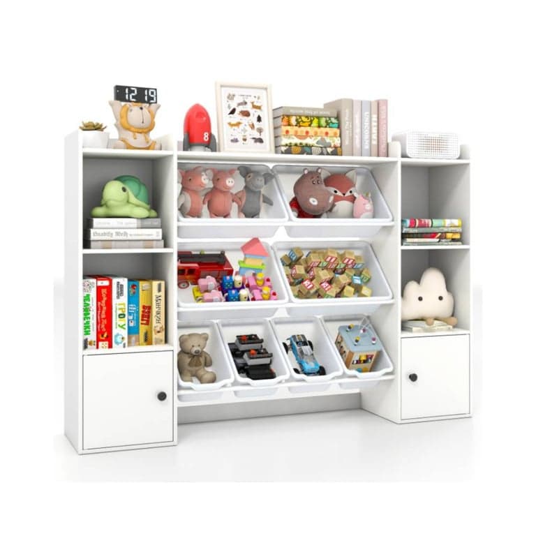 Costway Large Toy Storage 56.5 Inches White