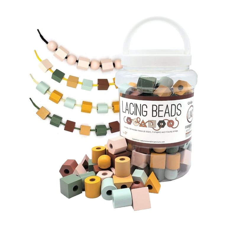 LMC Products Threading Beads 125 Pieces BoHo Colors