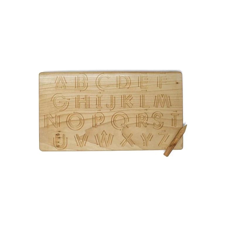 PoppyBabyCo Wooden Alphabet Tracing Board