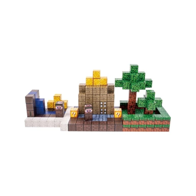 Elis Design Blocchi da Costruzione Magnetici Casa del Villaggio 128 Pezzi