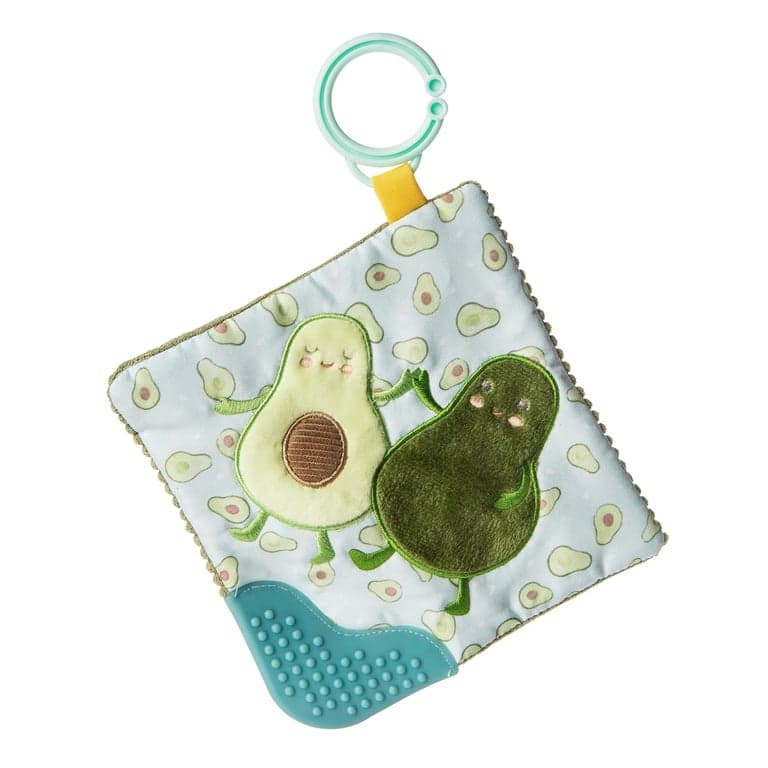 Mary Meyer Crinkle Teether Toys Avocado