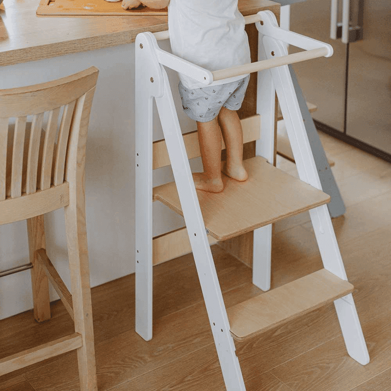 Weco Torre da Cucina Pieghevole Bianca