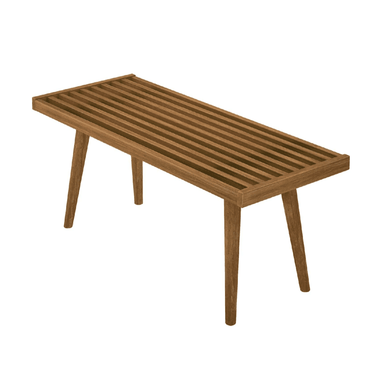 Plank+Beam Entryway Bench 41.25 Inches Pecan