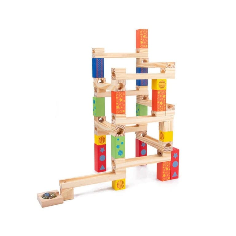 Clever Toys Box Wooden Marble Run