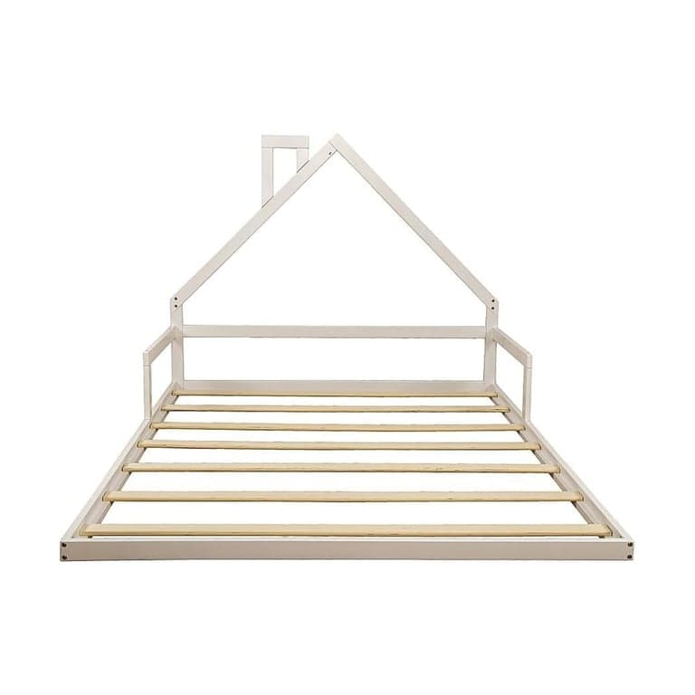 Palermo House Floor Bed Frame Double White