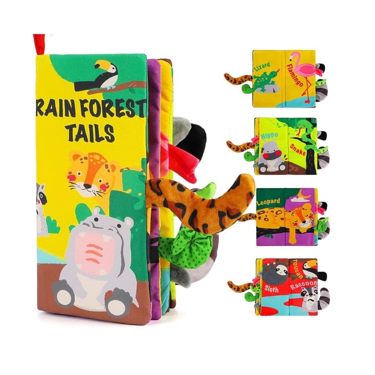 beiens Crinkle Book Rainforest Tails