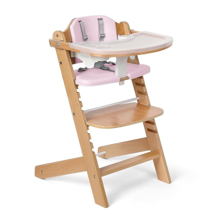 Cowiewie Wooden High Chair Pink