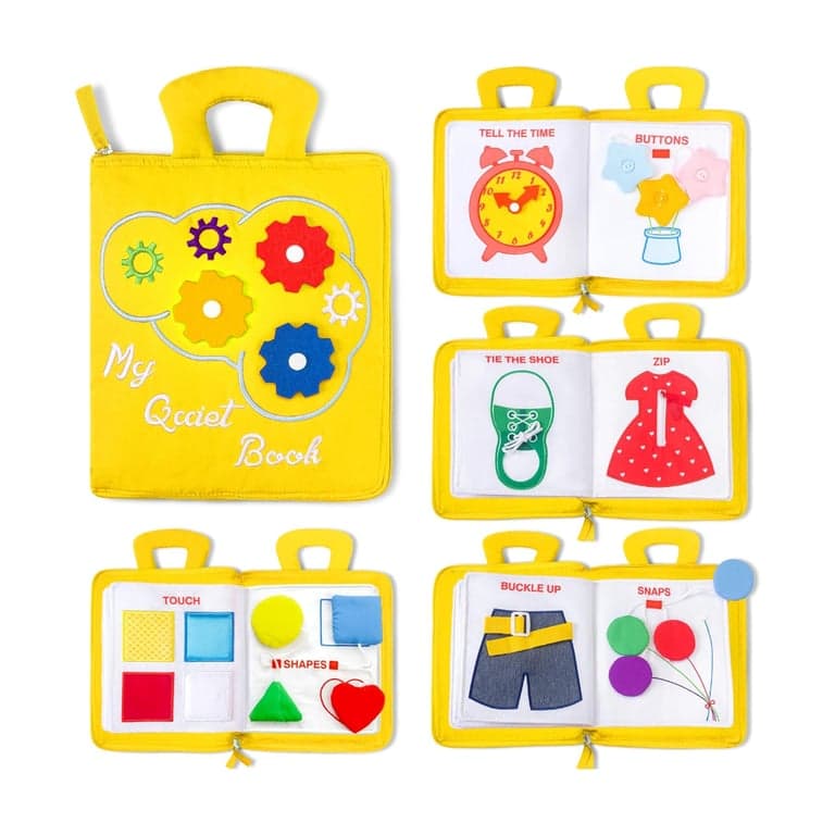 deMoca Quiet Busy Book Yellow