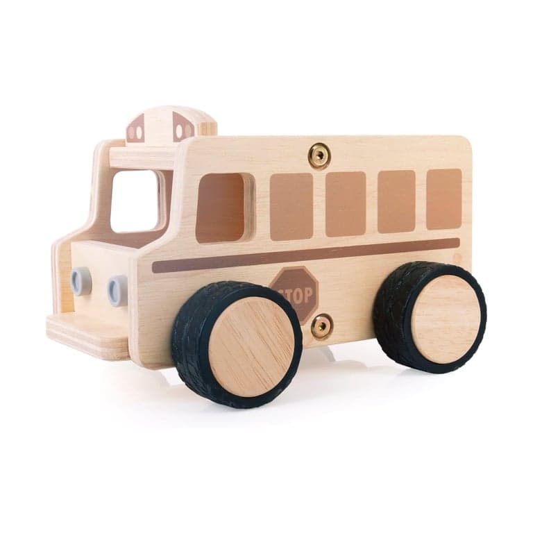 Guidecraft Wooden School Bus Toy