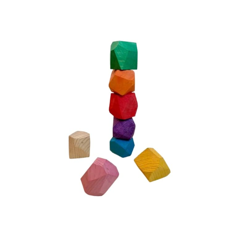 PoppyBabyCo Tumi-Ishi Balancing Rock Blocks 8 Pieces Small