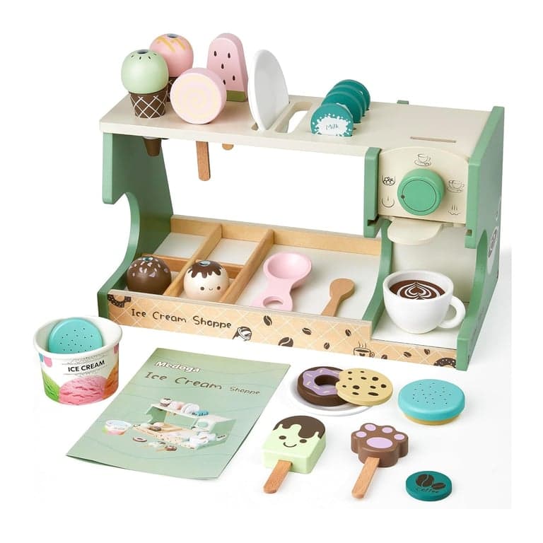 Medoga Ice Cream Counter With Coffee Maker