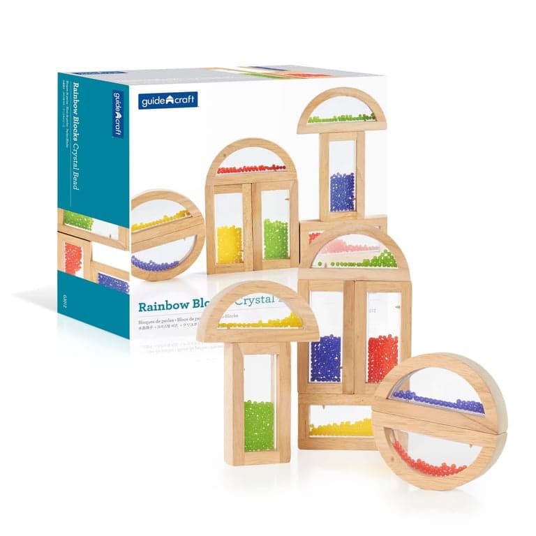 Guidecraft Rainbow Blocks Crystal Bead