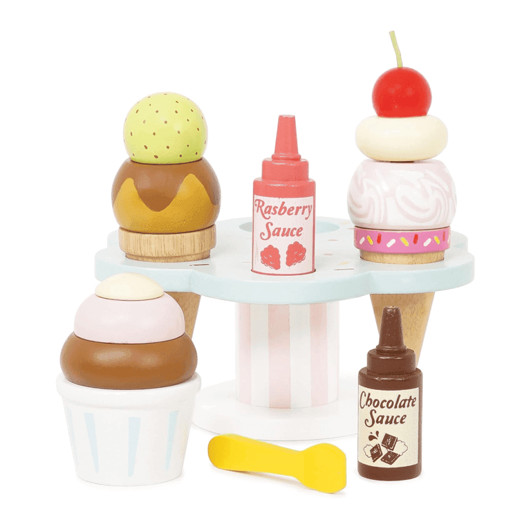 Le Toy Van Honeybake Colourful Wooden Carlo's Gelato Pretend Ice Cream Toy