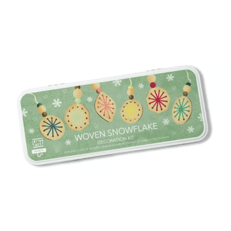 Cotton Twist Set di Decorazioni per Fiocchi di Neve Intrecciati