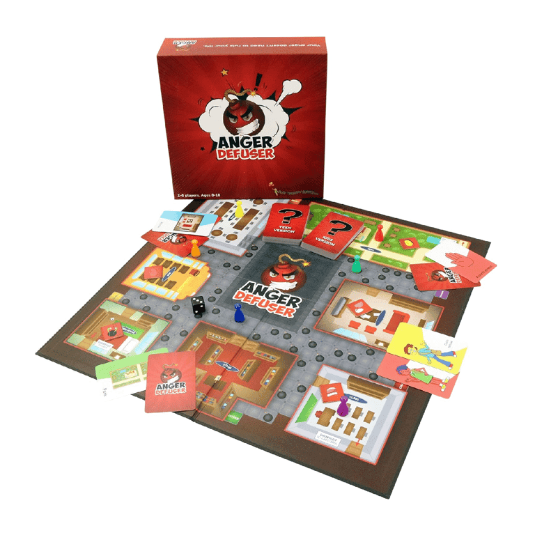 Play Therapy Supply Board Game Anger Defuser: The Fun Anger Management Game
