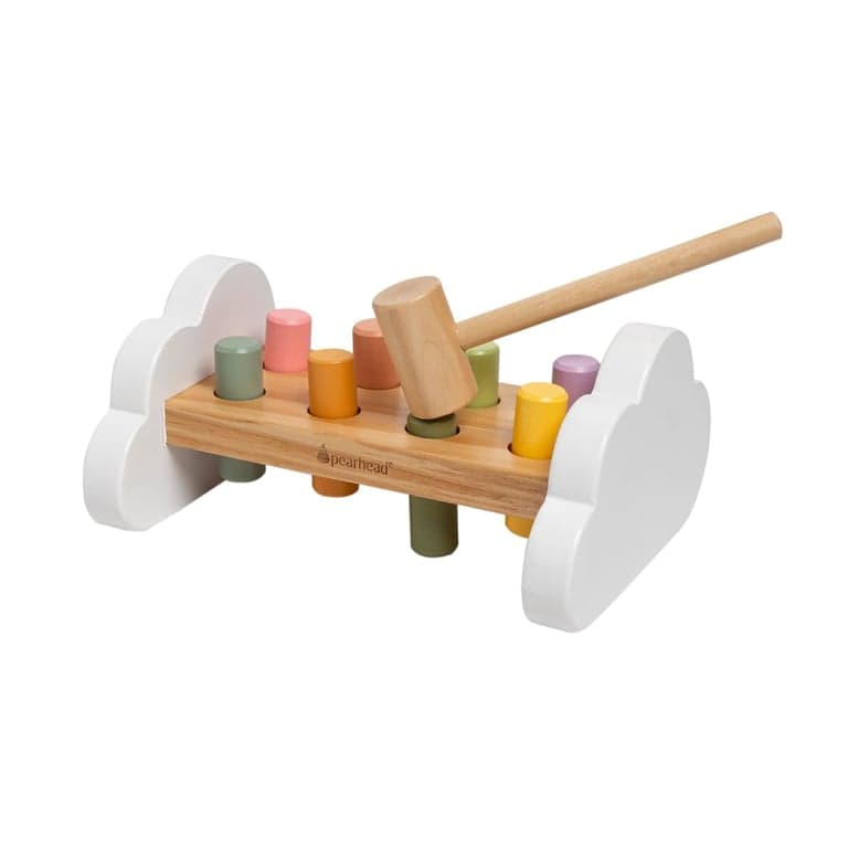 Pearhead Wooden Hammer Bench Toy