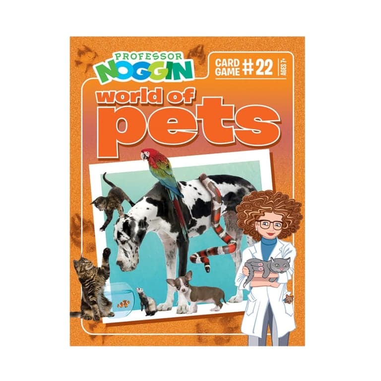 Outset Media Professor Noggin's World of Pets Trivia Card Game