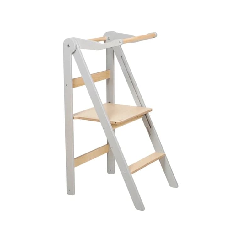 Lumbary Torre di supporto pieghevole Grigio pastello