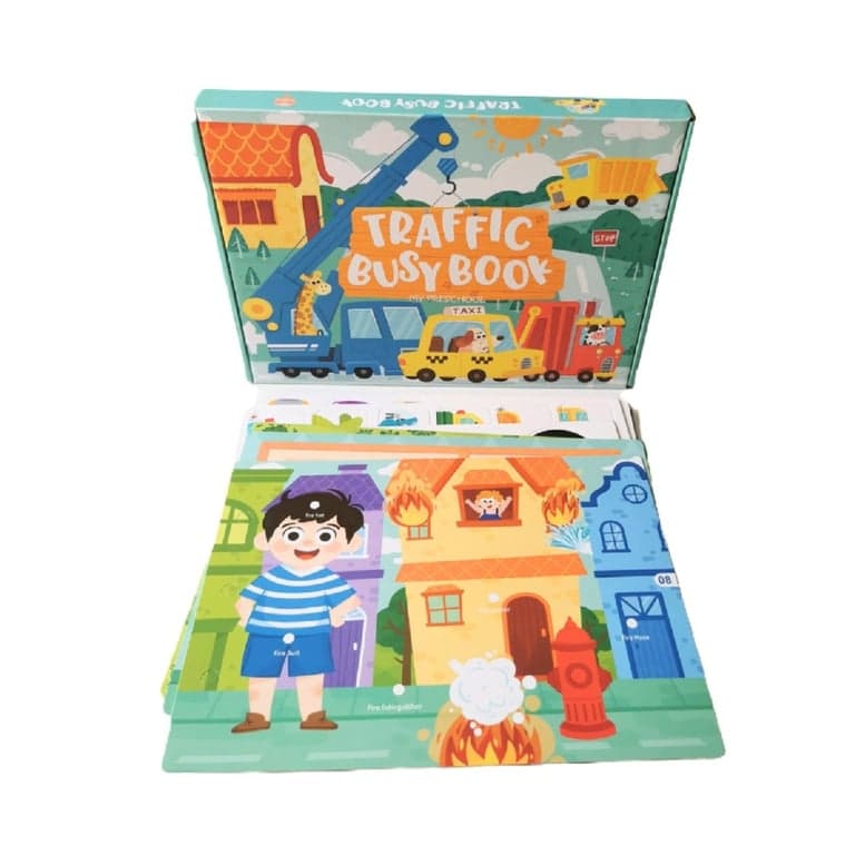 Joymaxx Libro Busy di Carta Traffico