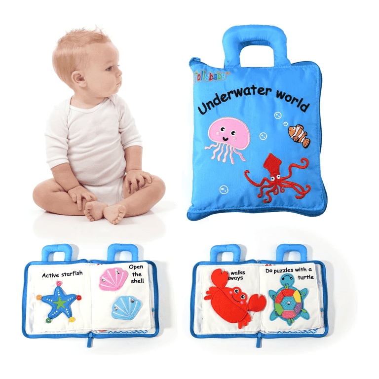 Jollybaby Baby Soft Busy Books Underwater World