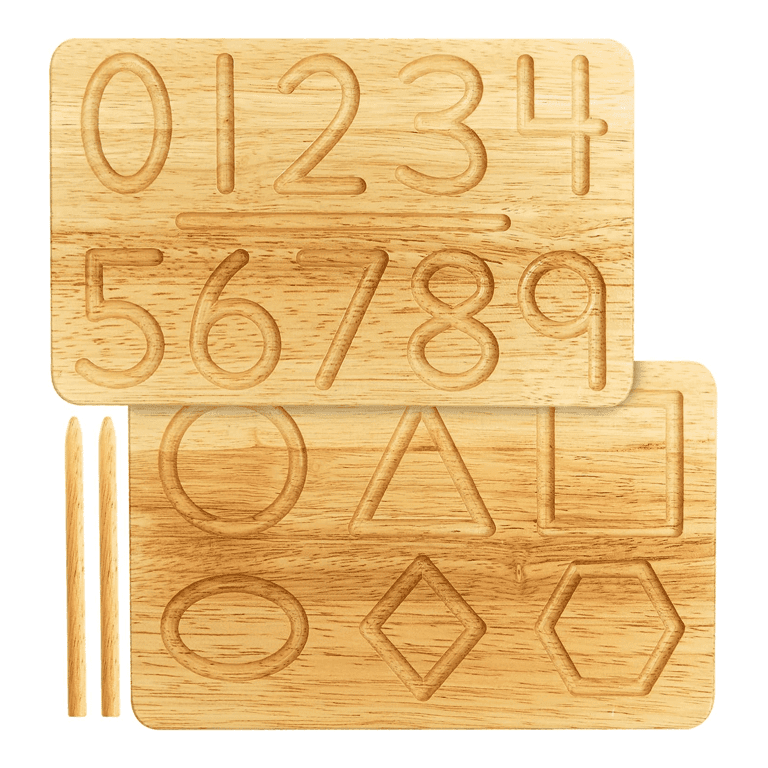 Montessori & Me Numbers and Shapes Tracing Board