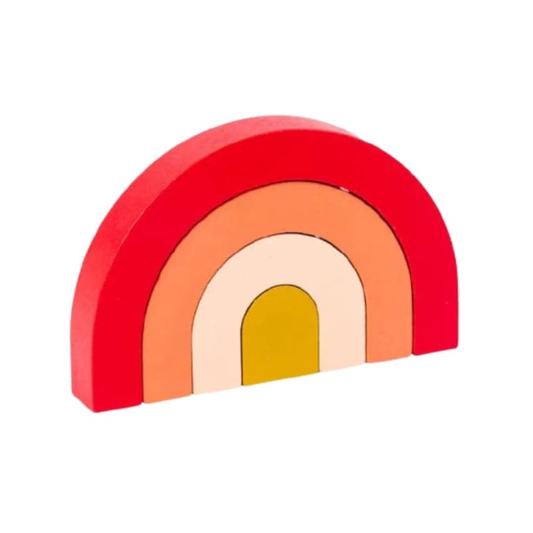 Seaside-Montessori Arched Building Blocks Red