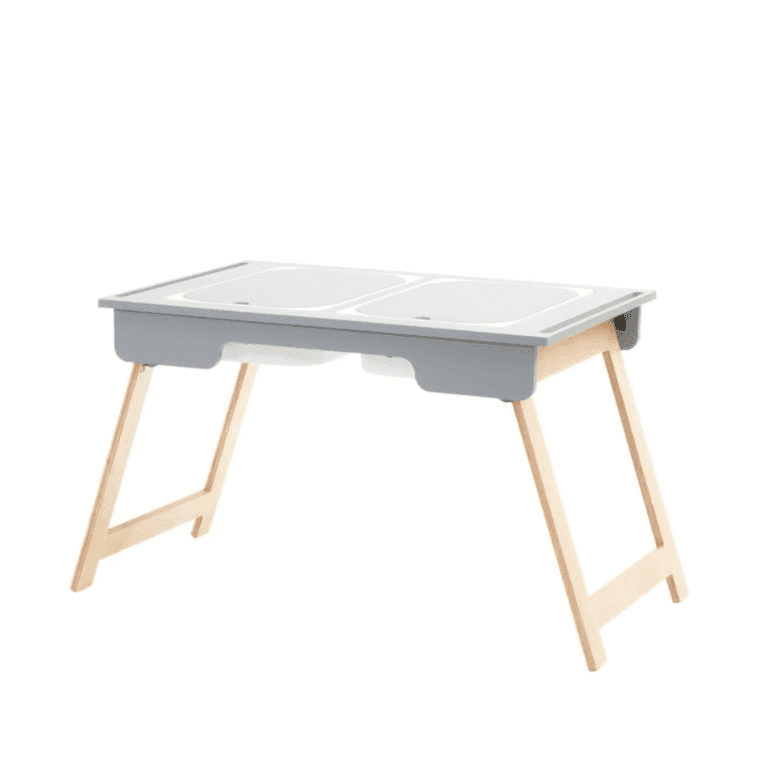 Duck Woodworks Tavolo Sensoriale per Sabbia e Acqua Grigio