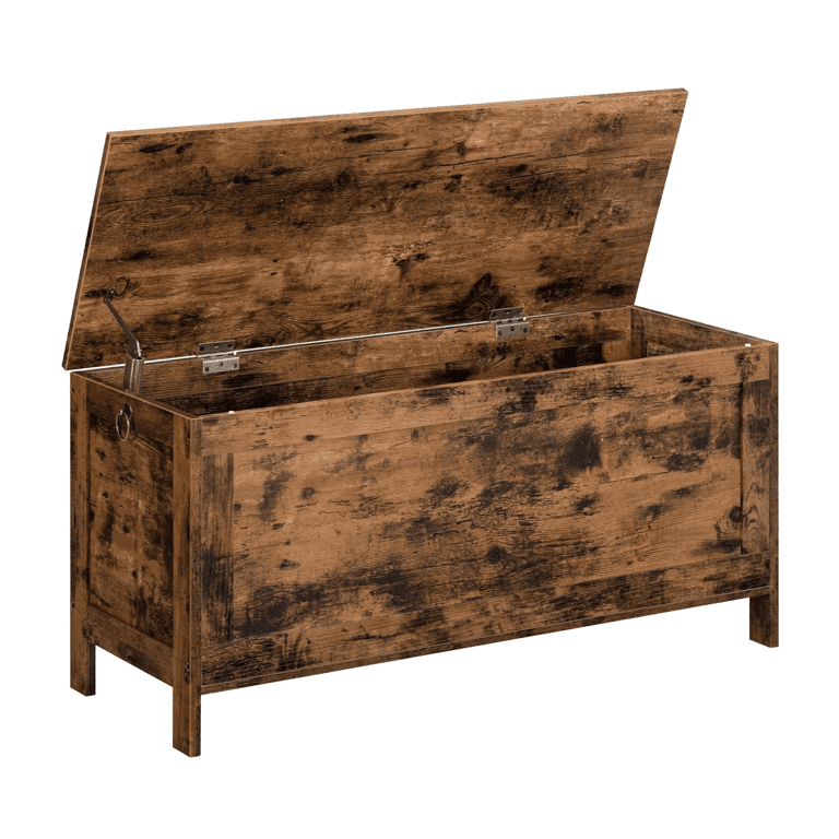HOOBRO Storage Bench Rustic Brown