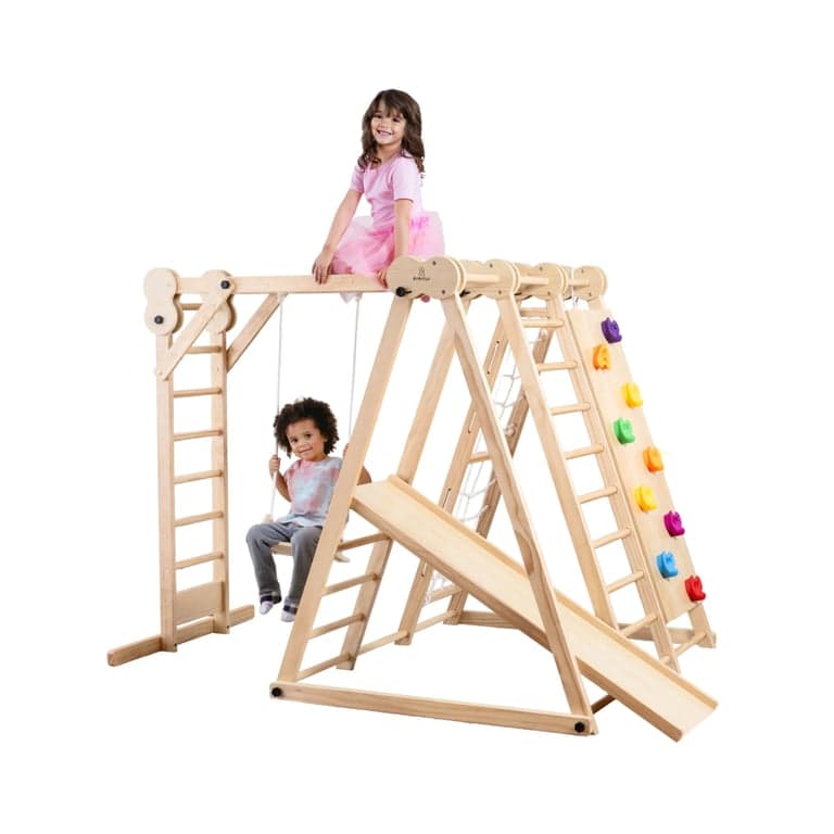 Avenlur Chestnut 7-in-1 Jungle Gym Medium Indoor