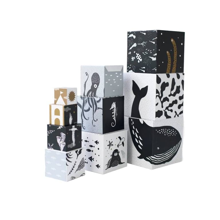 Wee Gallery Nesting Blocks Ocean Animals