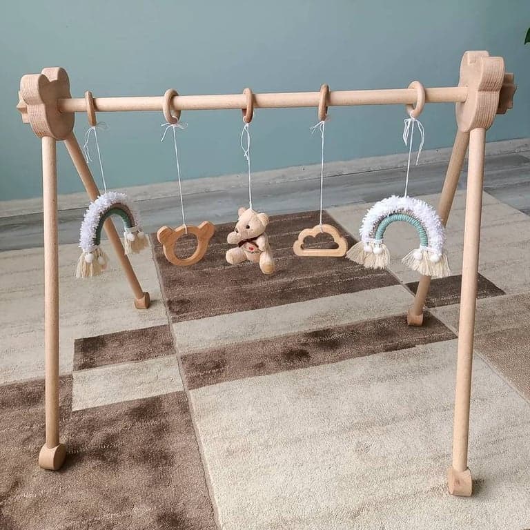 Natural Baby Gift Play Baby Gym and Hanging Toys