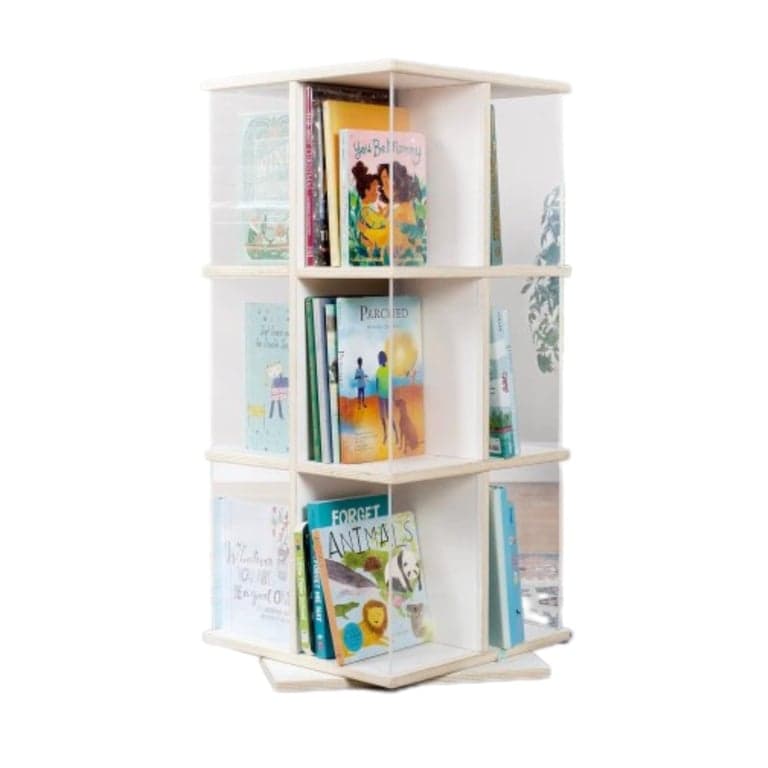 Guidecraft EdQ Rotating Book Display White