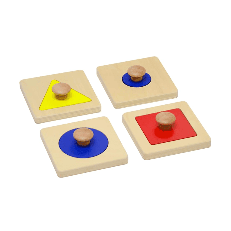 Elite Montessori Single Shape Jumbo Knob Puzzles