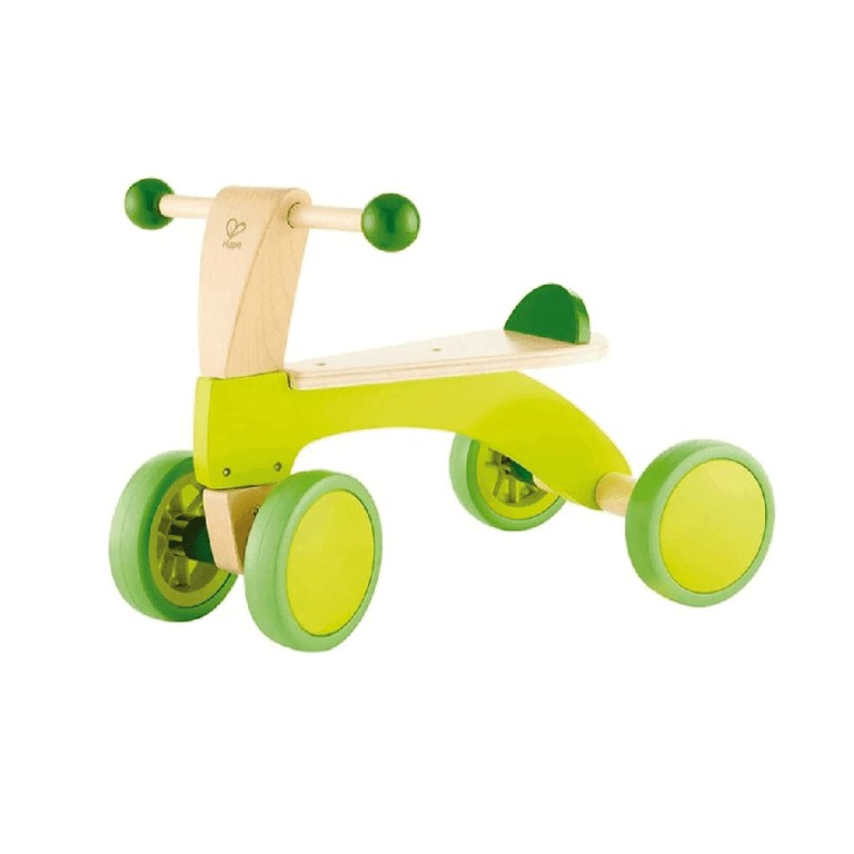 Hape 4-Wheels Balance Bike Scoot Around Ride On Green