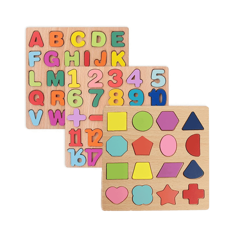 Winbar Alphabet, Number, and Shape Puzzle Set