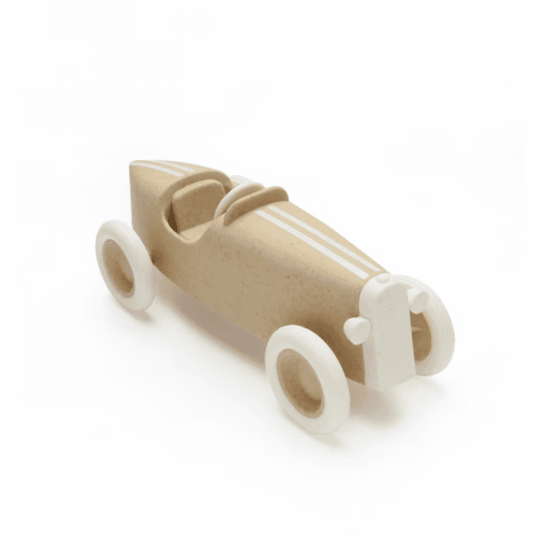 Ooh Noo Auto da Corsa Giocattolo Gran Premio Marrone Chiaro