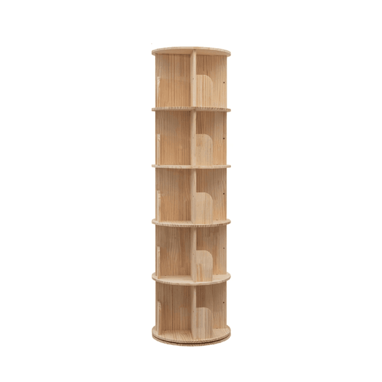 Heehee Rotating Bookshelf 5 Tier