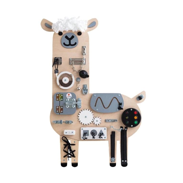 Foxy Family Busy Board Mika il Lama Senza Nome Con Supporto