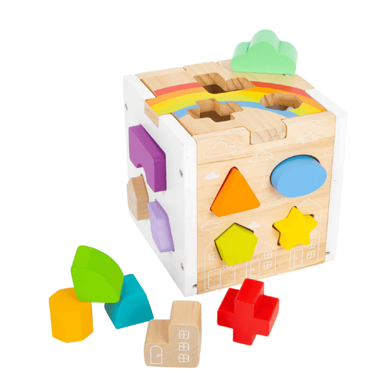 Small Foot Cubo delle attività Arcobaleno
