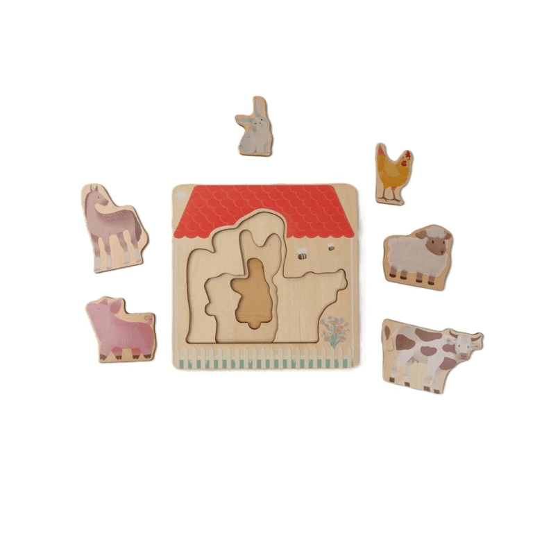 Elis Design Puzzle a strati Animali da fattoria