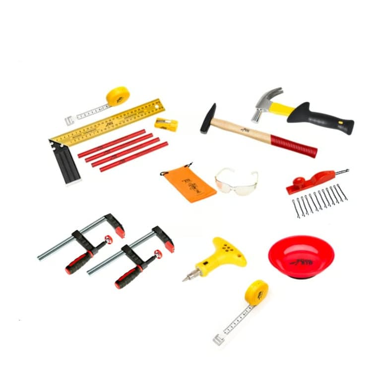 ToolKid Set da Falegname per Bambini, 15 Pezzi