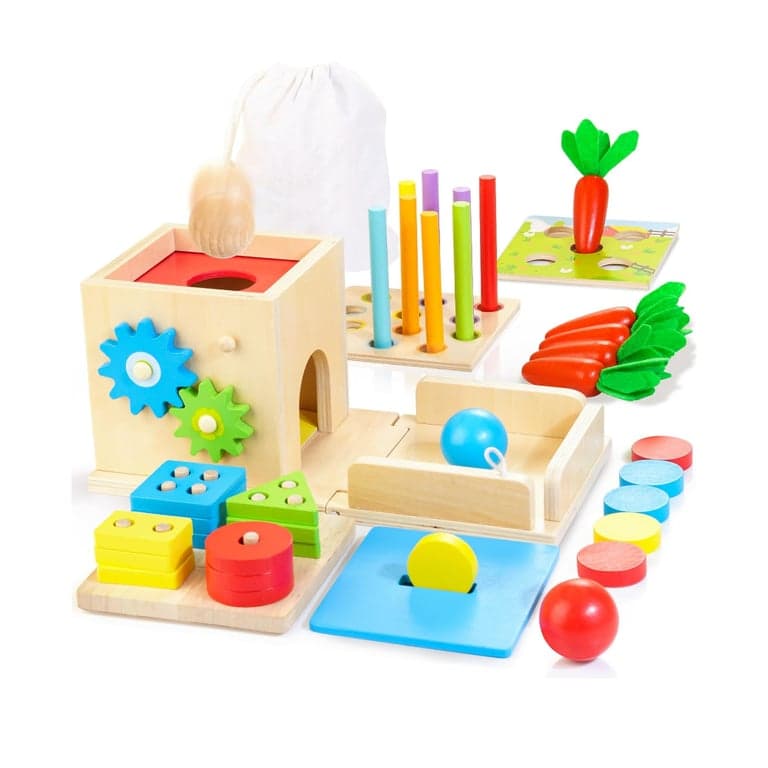 Kizfarm Activity Cube With Object Permanent Box