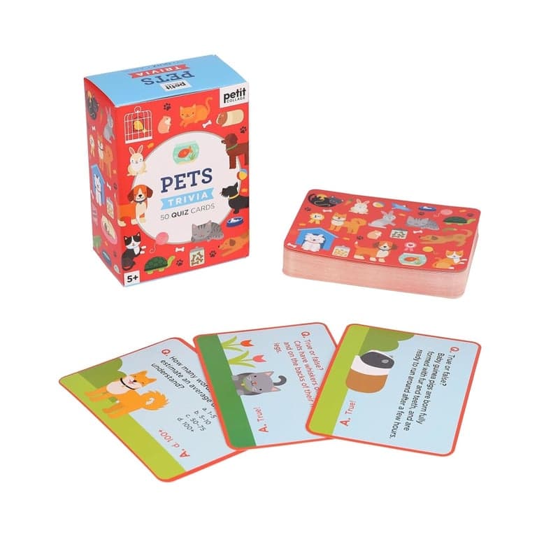 Petit Collage Trivia Cards Pets
