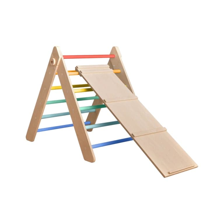 Busy Kids Triangolo Pikler Luminoso con Scivolo