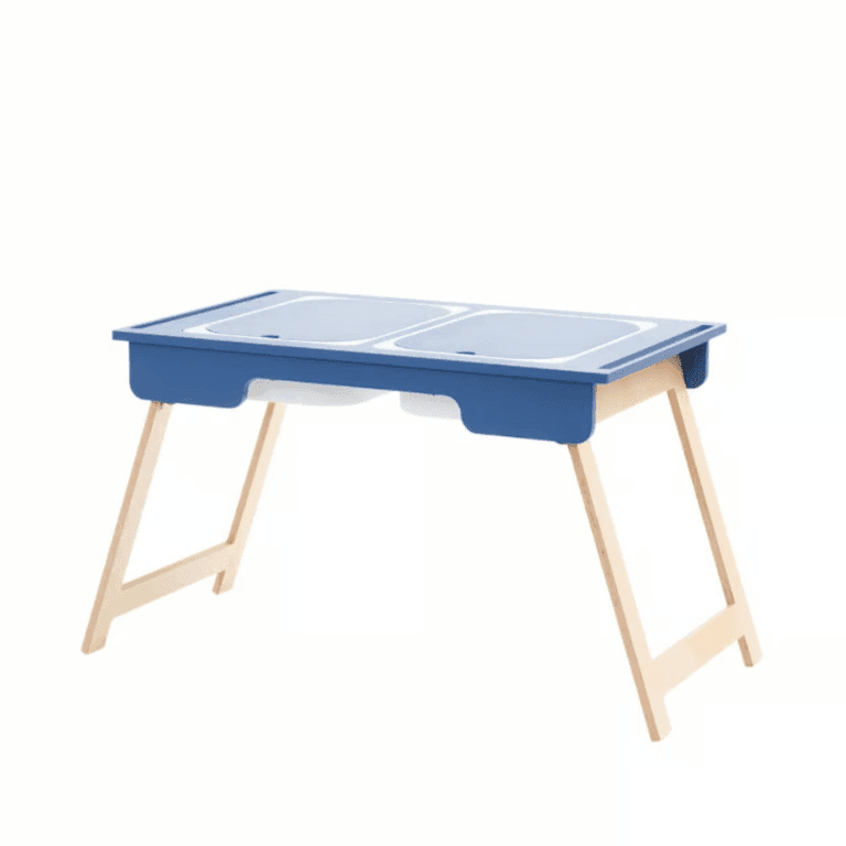 Duck Woodworks Shop Tavolo Sensoriale per Sabbia e Acqua Blu