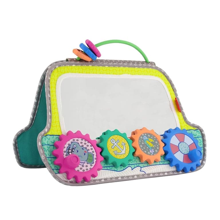 Infantino Busy Board Mirror and Sensory Discovery Toy Boat