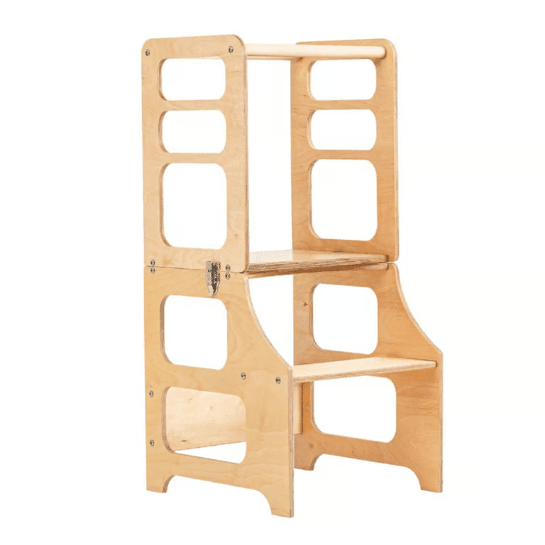 Duck Woodworks Shop Torre Montessoriana Convertibile in Legno Naturale