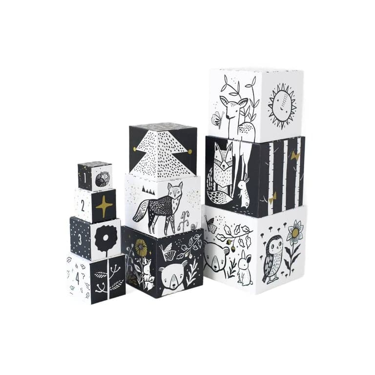 Wee Gallery Nesting Blocks Woodland Numbers